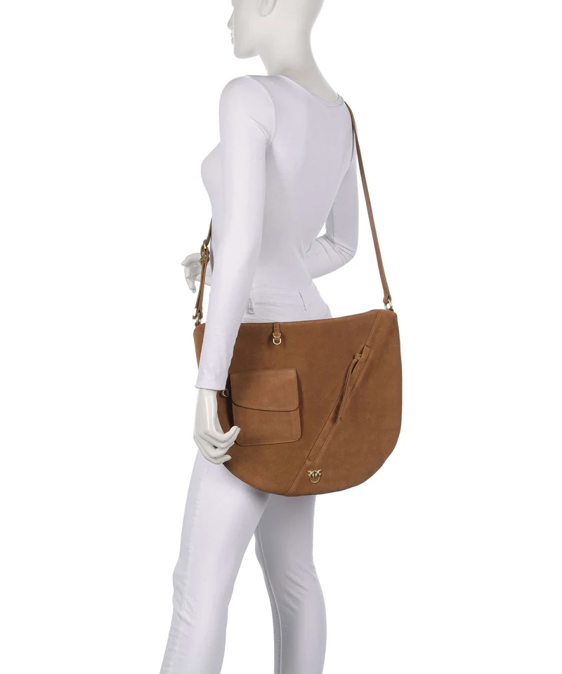 Pinko Luna Big Beuteltasche marrone/caramella/matt gold