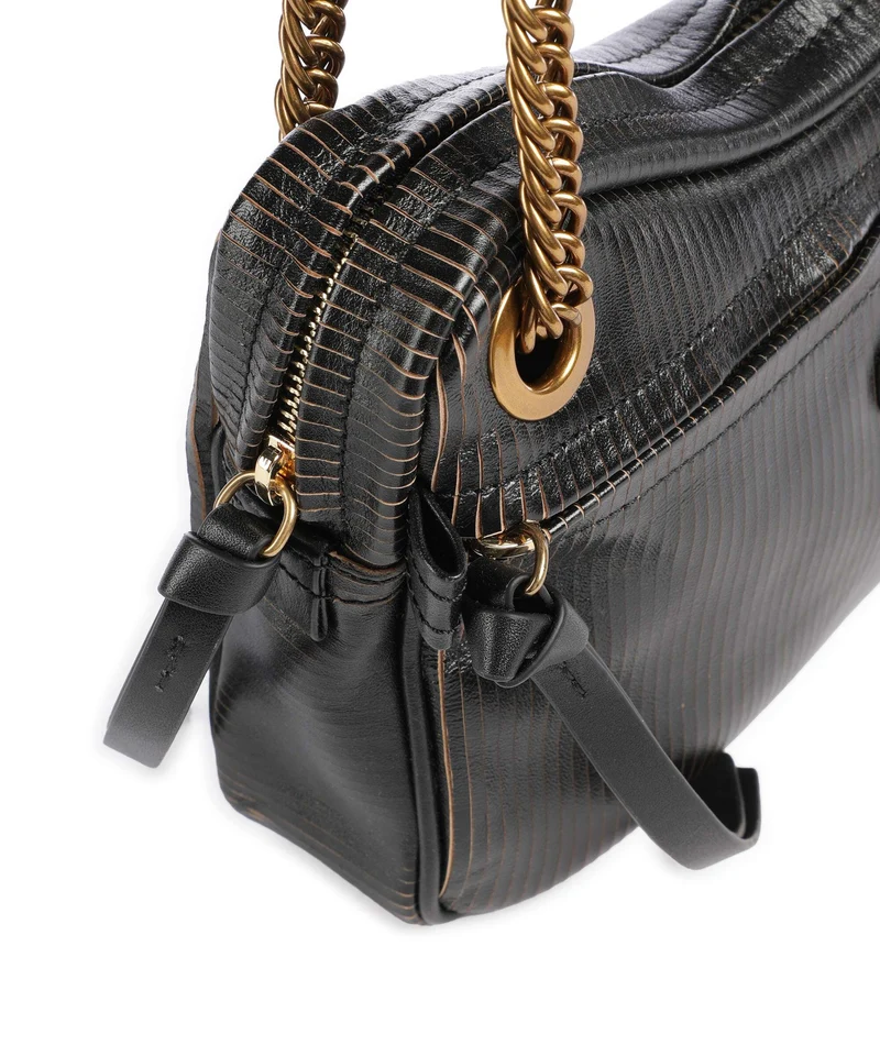 Vivienne Westwood Dolce Laser Line Medium Schultertasche black/beige