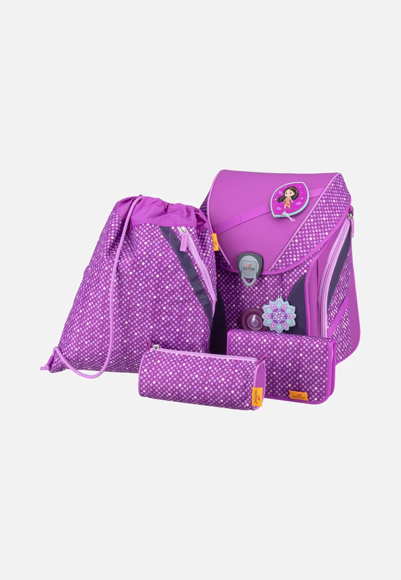 ErgoFlex MAX Set 2 Purple Dots - Schulrucksack