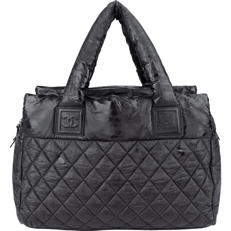Chanel Quilted Nylon Coco Cocoon Tote Handbag