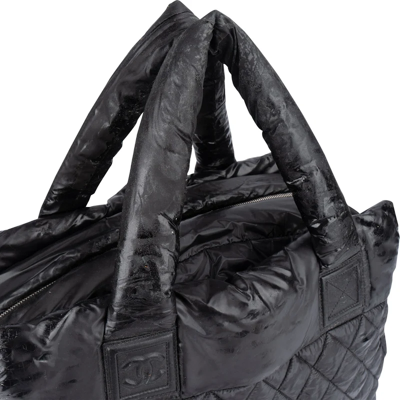 Chanel Quilted Nylon Coco Cocoon Tote Handbag
