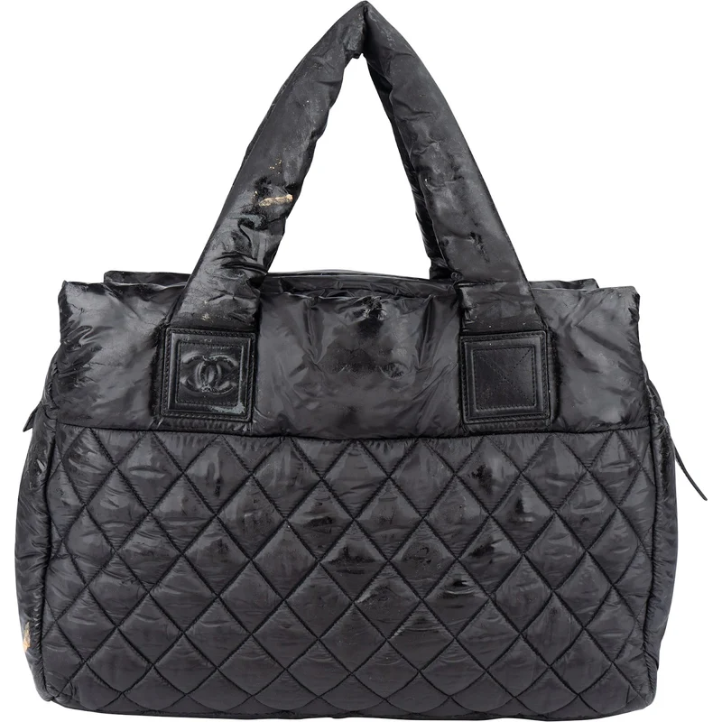 Chanel Quilted Nylon Coco Cocoon Tote Handbag