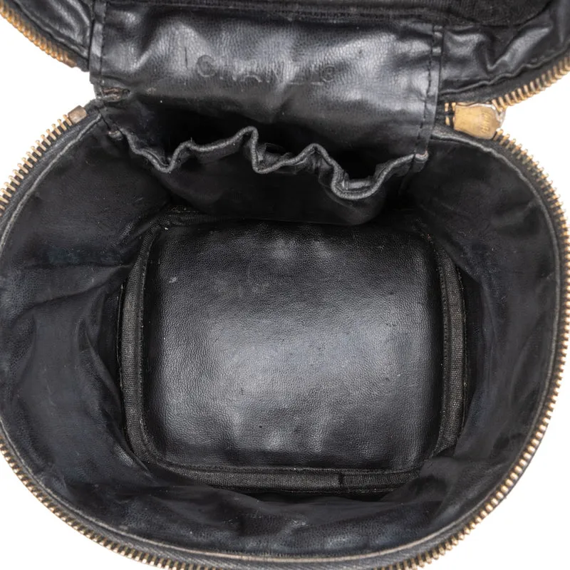 Chanel Caviar Leather Vertical Vanity Case Handbag