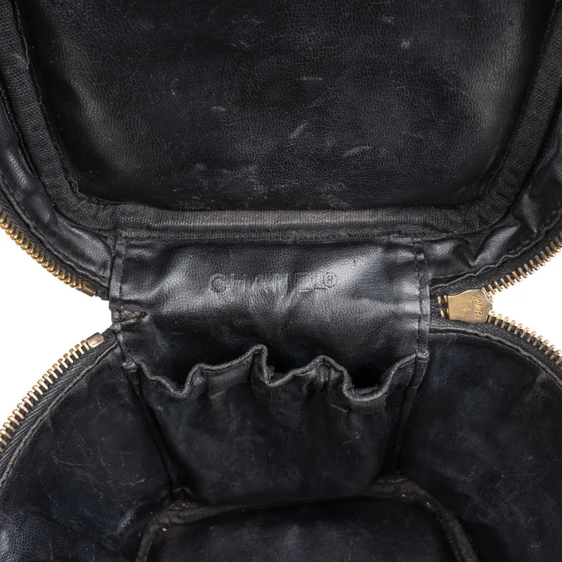 Chanel Caviar Leather Vertical Vanity Case Handbag