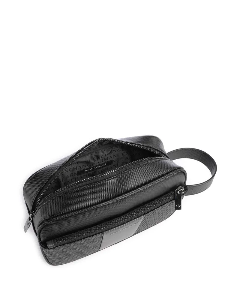 Armani Exchange William Kulturbeutel black/forged iron