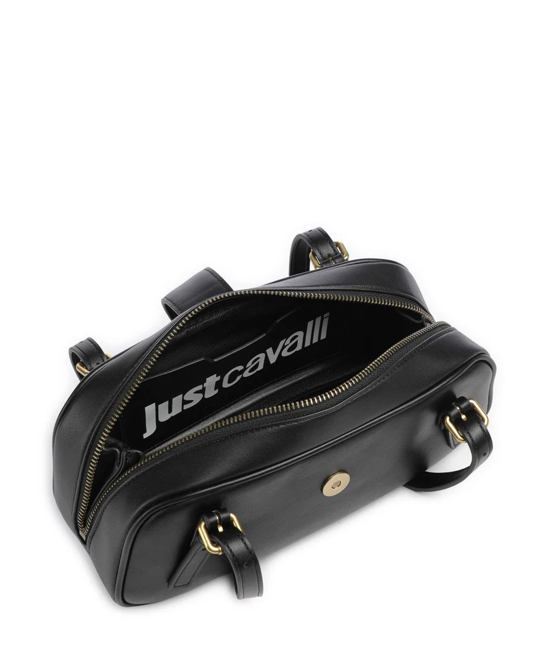 Just Cavalli Iconic Snakes Schultertasche black