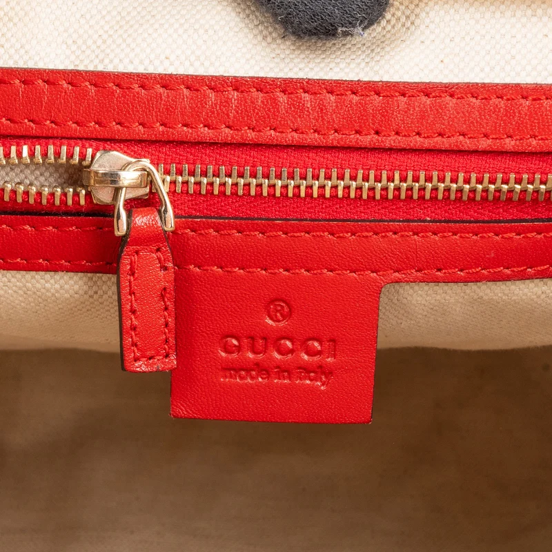 Gucci Monogram GG Canvas Vintage Web Boston Handbag
