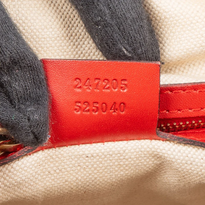 Gucci Monogram GG Canvas Vintage Web Boston Handbag