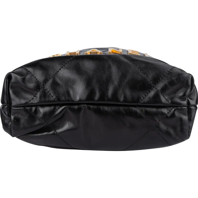 Chanel 22 Stitching Lambskin Small Drawstring Crossbody Bag