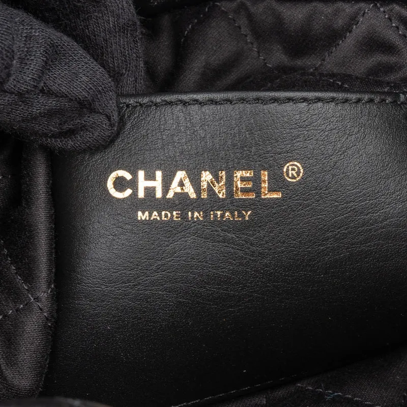 Chanel 22 Stitching Lambskin Small Drawstring Crossbody Bag