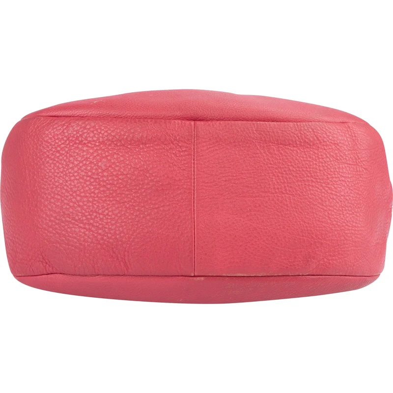 Prada Pink Leather Hobo Shoulder Bag