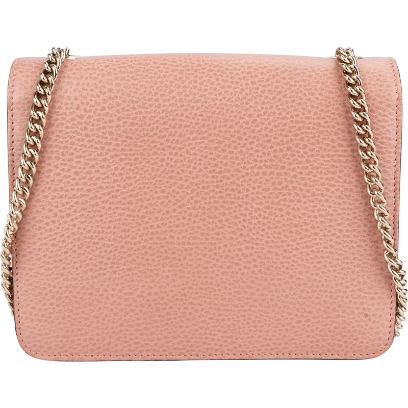 Gucci Grained Leather Interlocking GG Shoulder Crossbody Bag