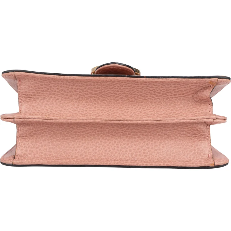 Gucci Grained Leather Interlocking GG Shoulder Crossbody Bag