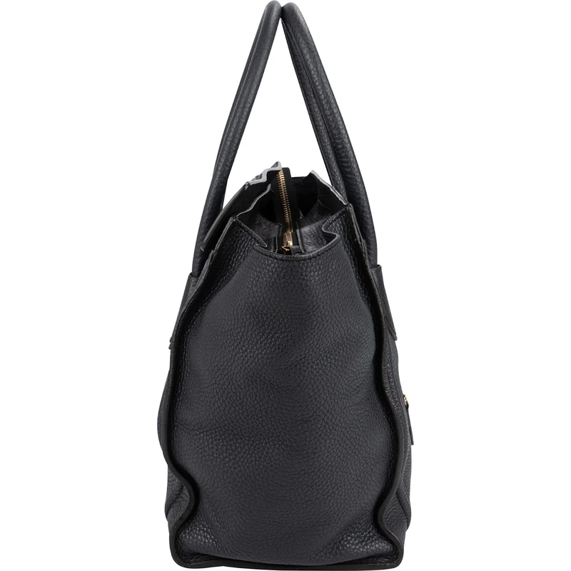 Céline Grained Calfskin Luggage Handbag