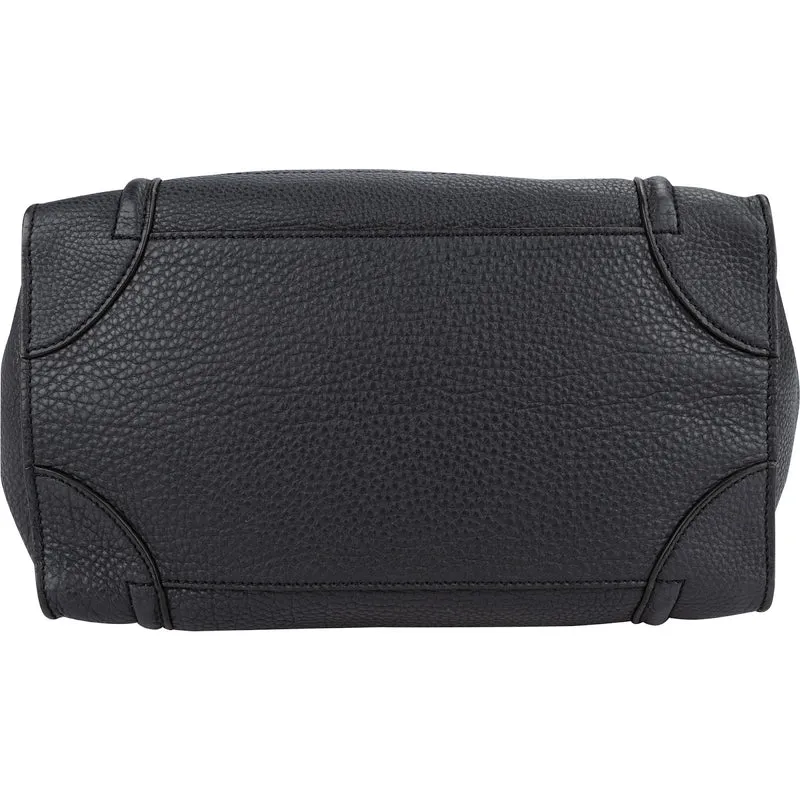 Céline Grained Calfskin Luggage Handbag