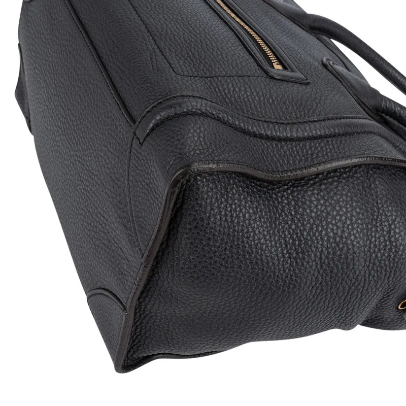 Céline Grained Calfskin Luggage Handbag