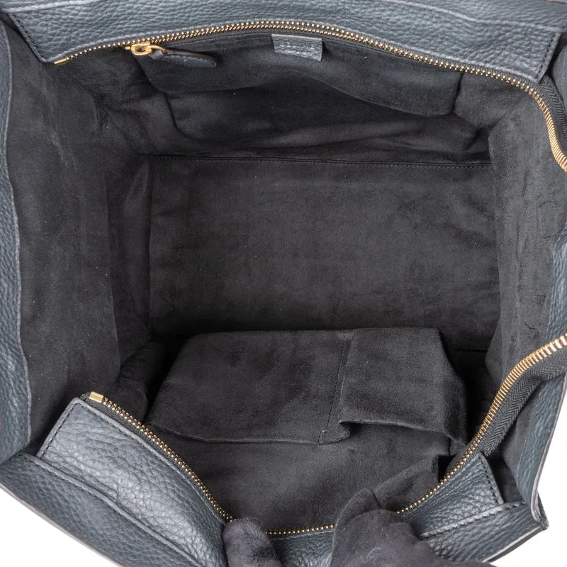 Céline Grained Calfskin Luggage Handbag