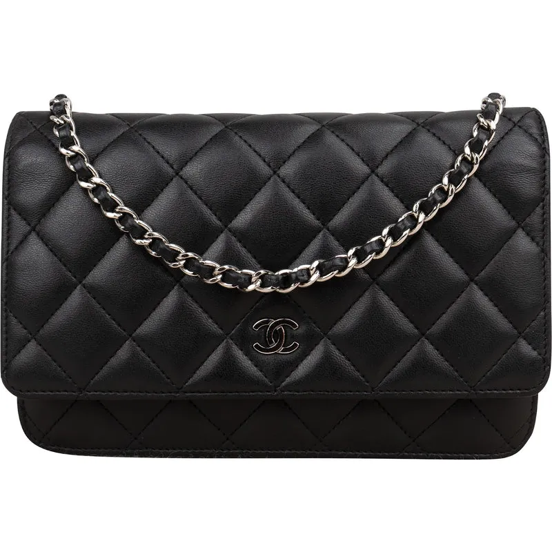 Chanel Quilted Lambskin Wallet on Chain Crossbody Bag