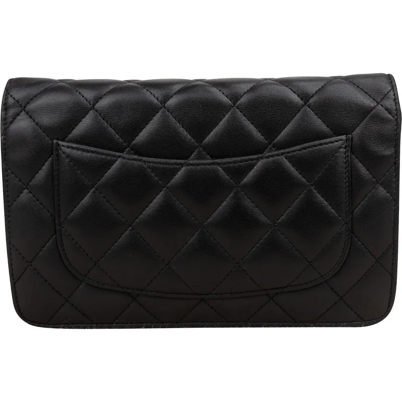 Chanel Quilted Lambskin Wallet on Chain Crossbody Bag