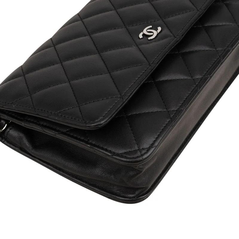 Chanel Quilted Lambskin Wallet on Chain Crossbody Bag