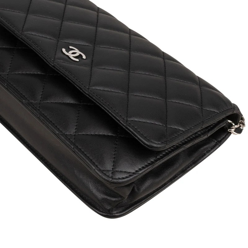 Chanel Quilted Lambskin Wallet on Chain Crossbody Bag