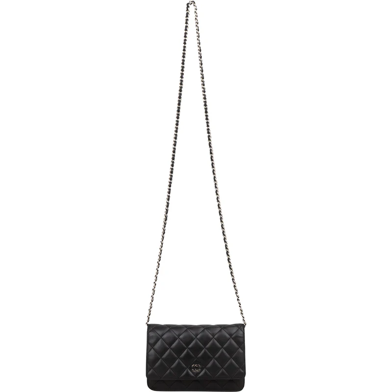 Chanel Quilted Lambskin Wallet on Chain Crossbody Bag