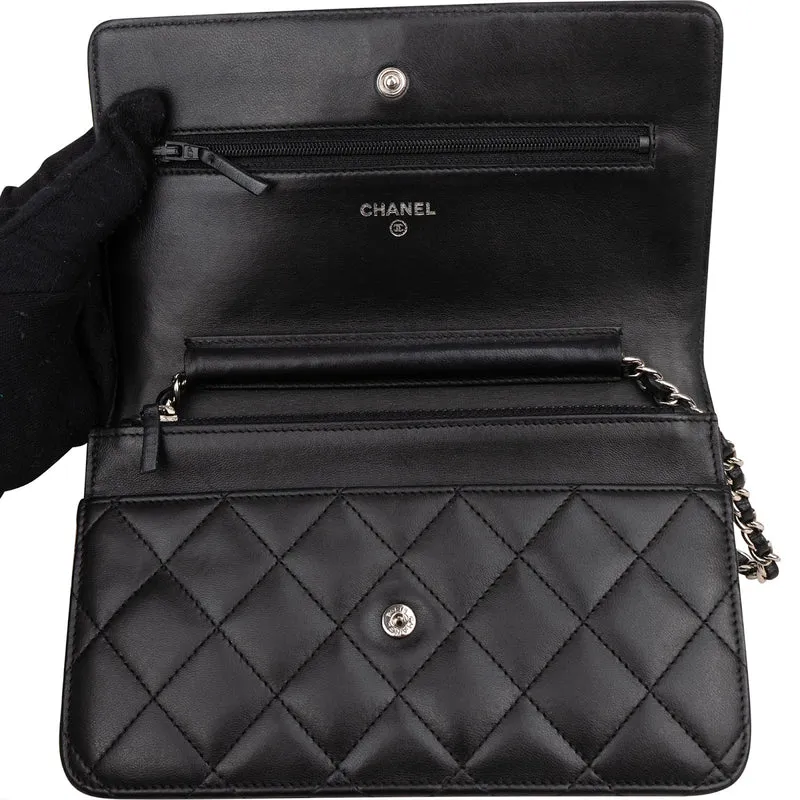 Chanel Quilted Lambskin Wallet on Chain Crossbody Bag
