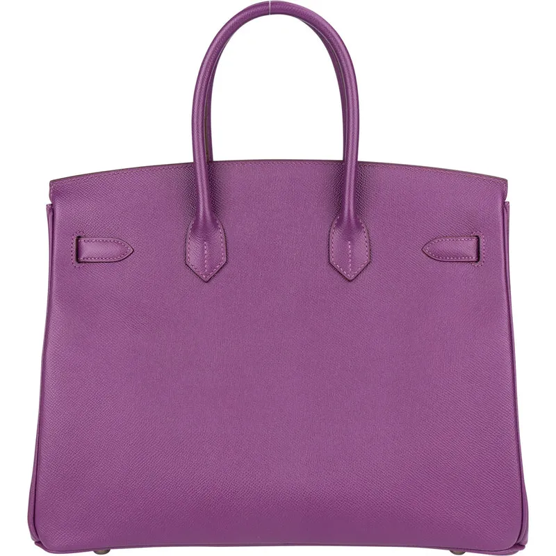 Hermès Violet Epsom Leather Birkin 35 Handbag