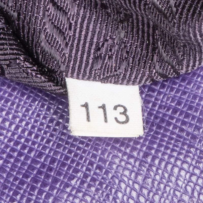 Prada Purple Saffiano Leather Galleria Handbag
