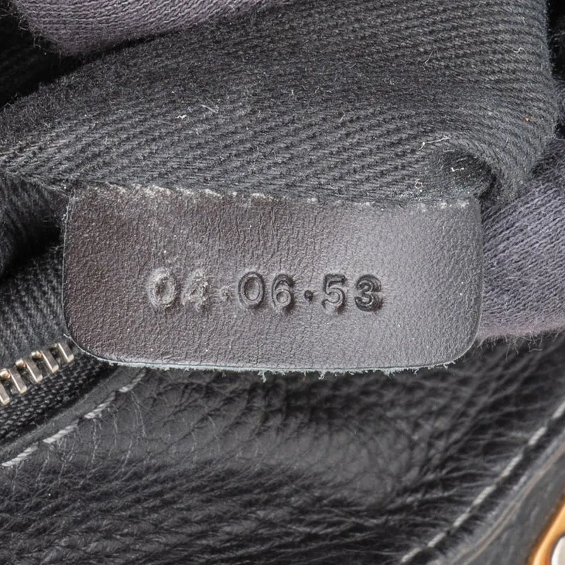 Chloé Black Leather Paddington Satchel Shoulder Bag