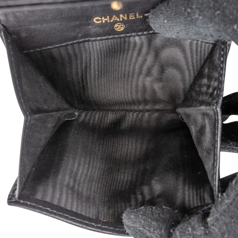 Chanel Caviar Leather CC Bifold Coin Purse Wallet