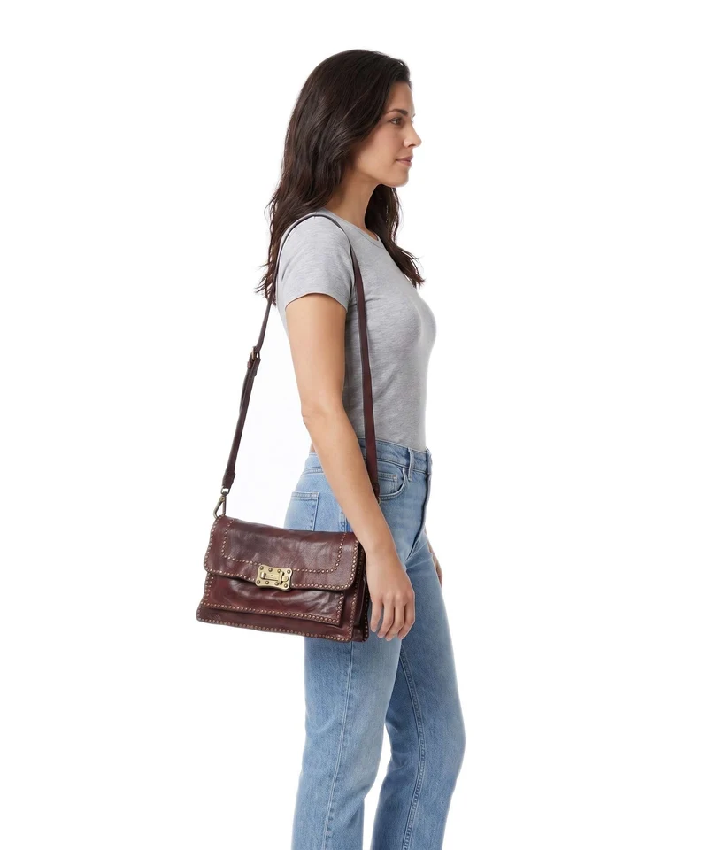 Campomaggi Schultertasche wine