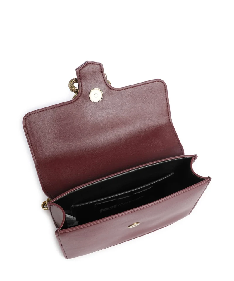 Just Cavalli Iconic Snakes Schultertasche cordovan