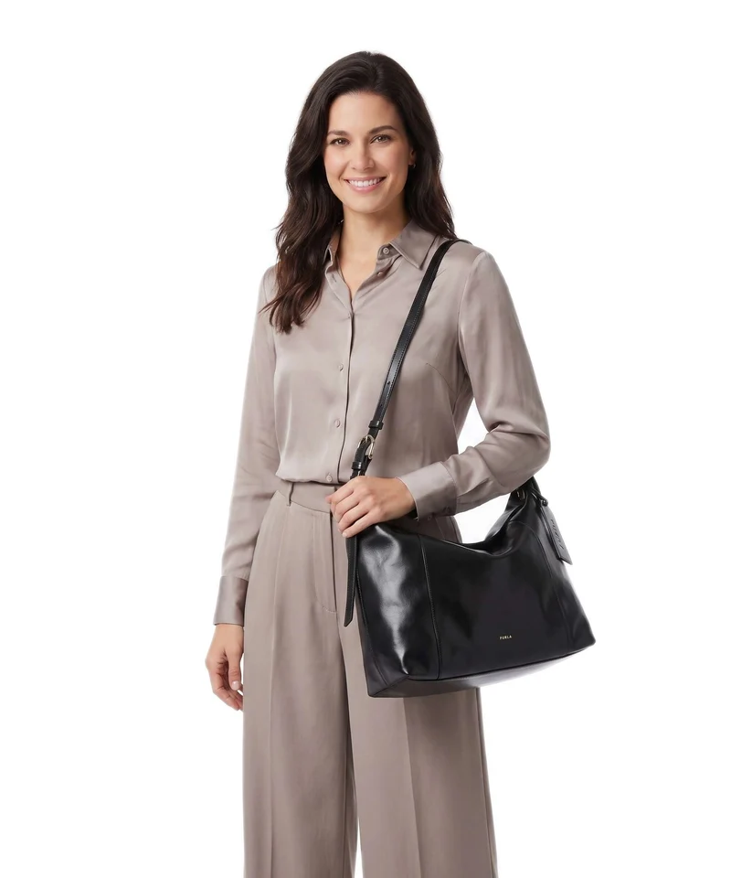Furla Ginevra L Beuteltasche nero