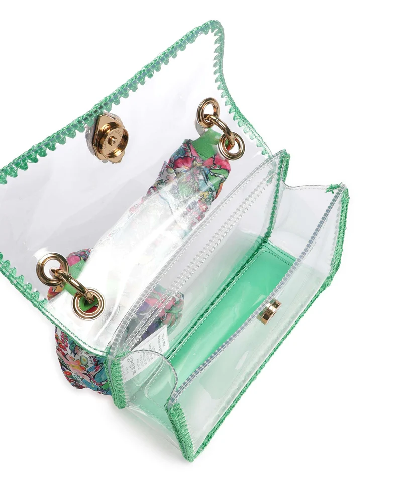 Kurt Geiger Kensington Vinyl Mini Umhängetasche green combination