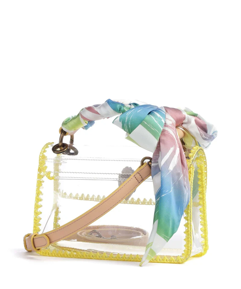 Kurt Geiger Kensington Vinyl Mini Umhängetasche yellow