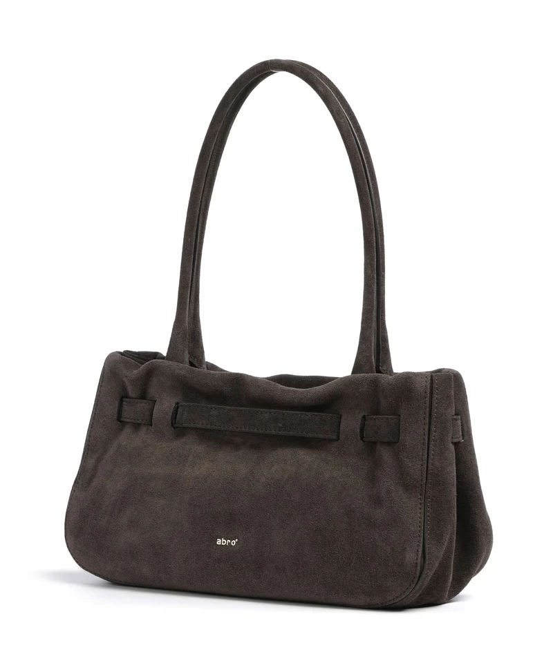 Abro Suede Jill Schultertasche dark brown