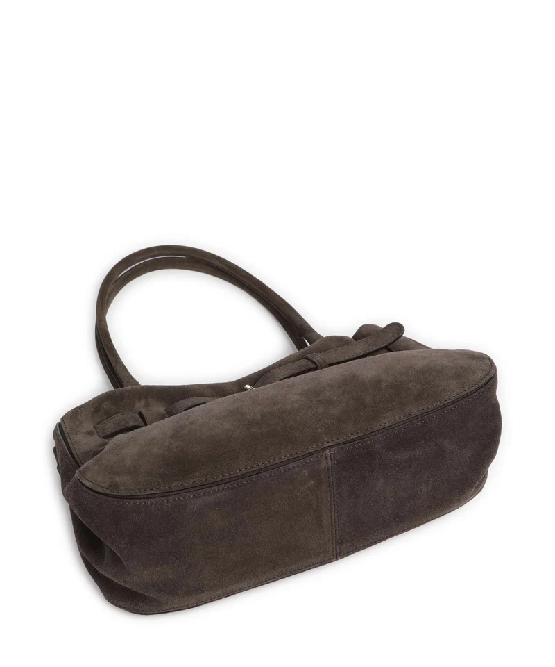 Abro Suede Jill Schultertasche dark brown