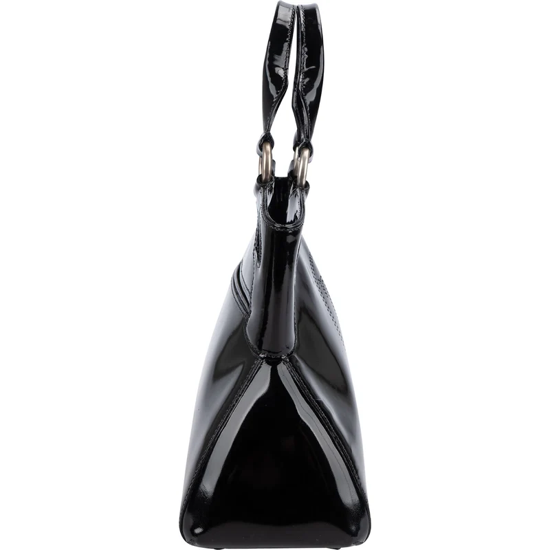 Cartier Black Patent Leather Marcello de Cartier Handbag
