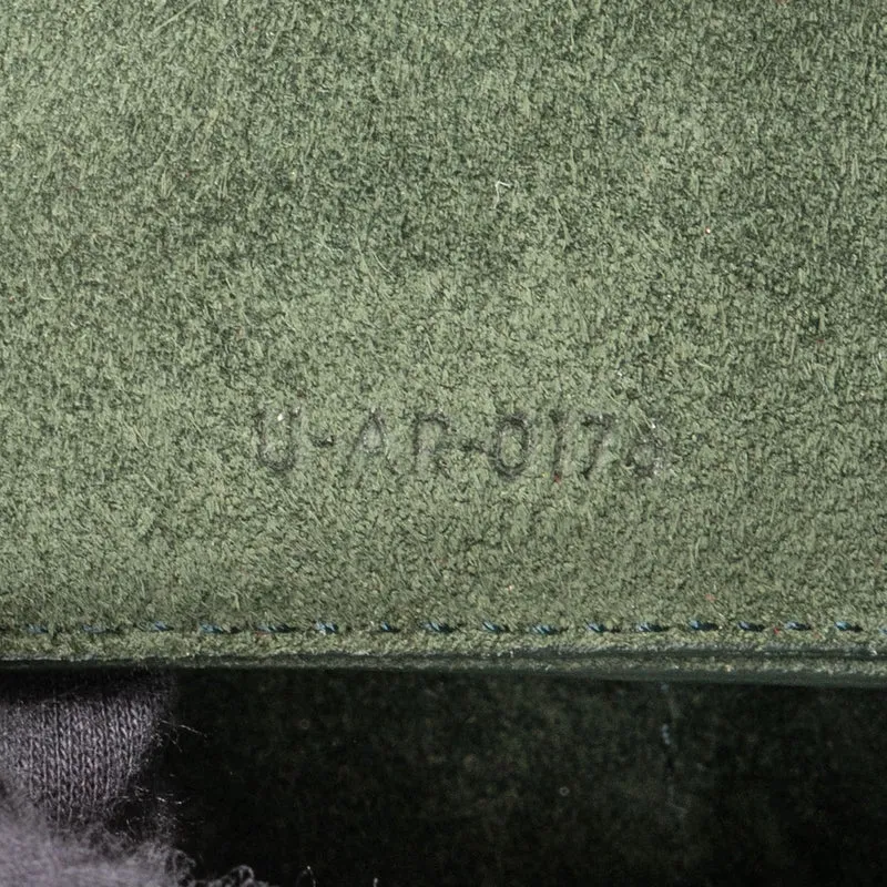Céline Dark Green Grained Leather Belt Handbag
