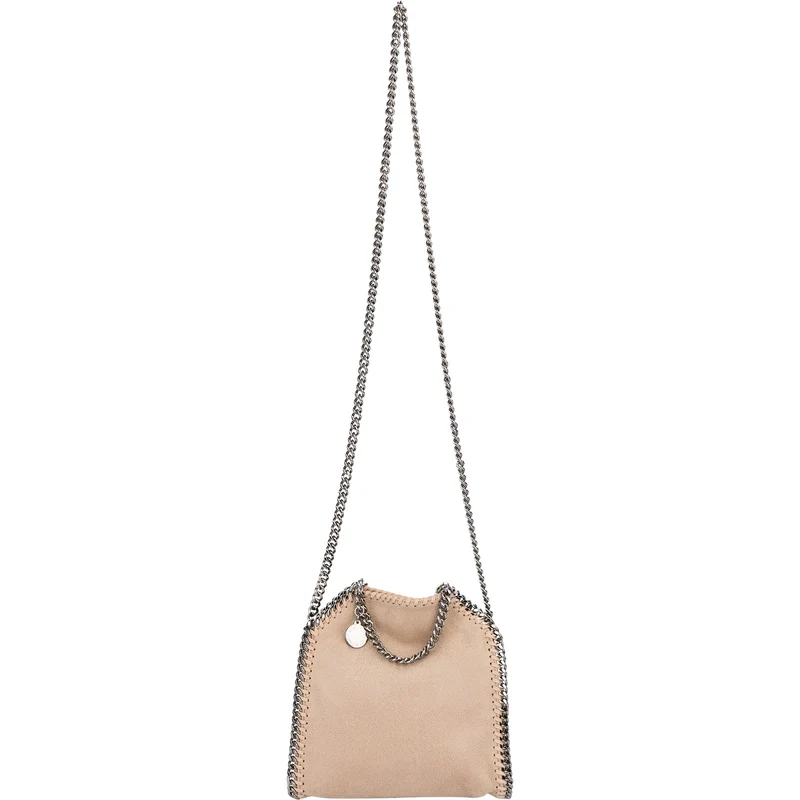 Stella McCartney Shaggy Falabella Mini Fold Over Tote Crossbody Handbag