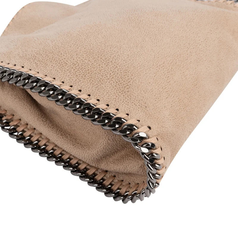 Stella McCartney Shaggy Falabella Mini Fold Over Tote Crossbody Handbag