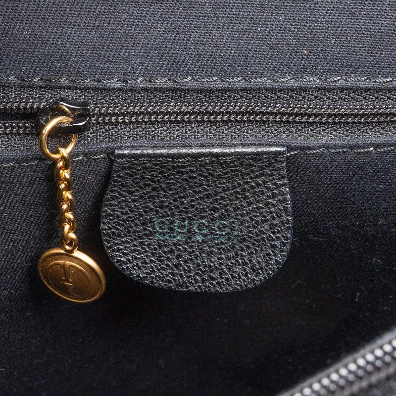 Gucci Suede Bamboo Tote Handbag