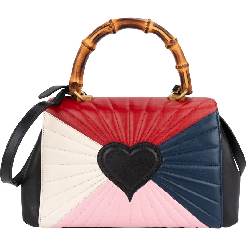 Gucci Multicolor Quilted Leather Queen Margaret Top Handle Handbag