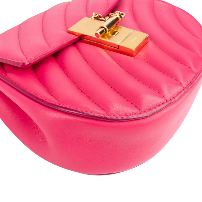 Chloé Quilted Leather Chain Drew Bijou Crossbody Shoulder Bag