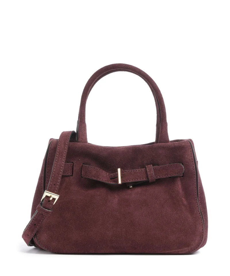 Abro Suede Jill Handtasche burgundy