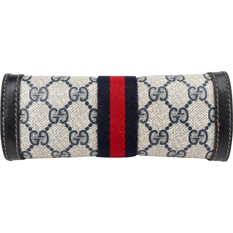 Gucci Monogram GG Supreme Canvas Vintage Web Parfums Pouch