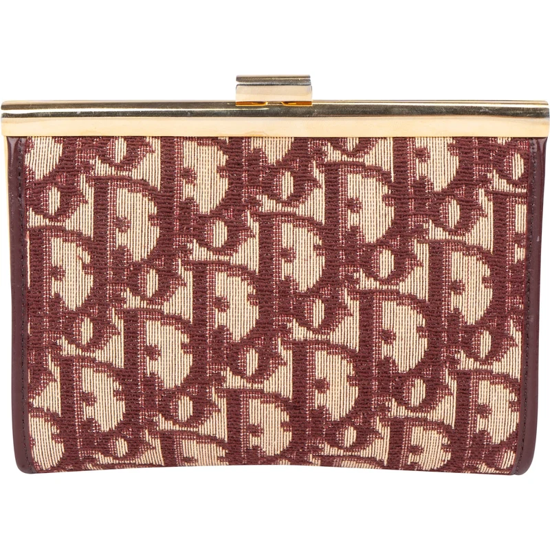 Christian Dior Monogram Trotter Canvas Small Frame Coin Wallet
