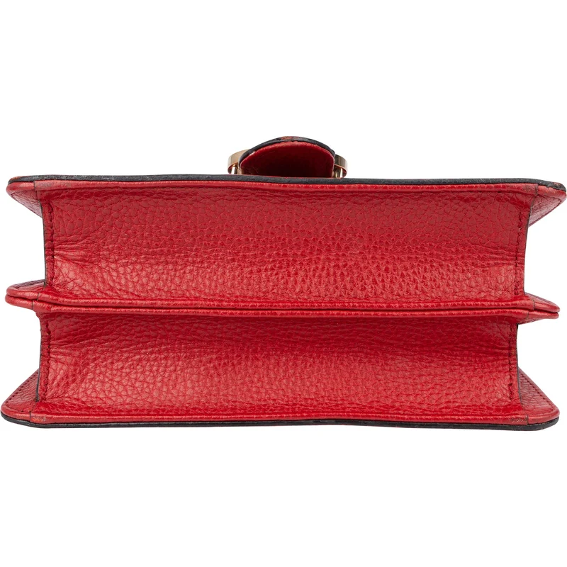 Gucci Grained Leather Interlocking GG Small Crossbody Bag