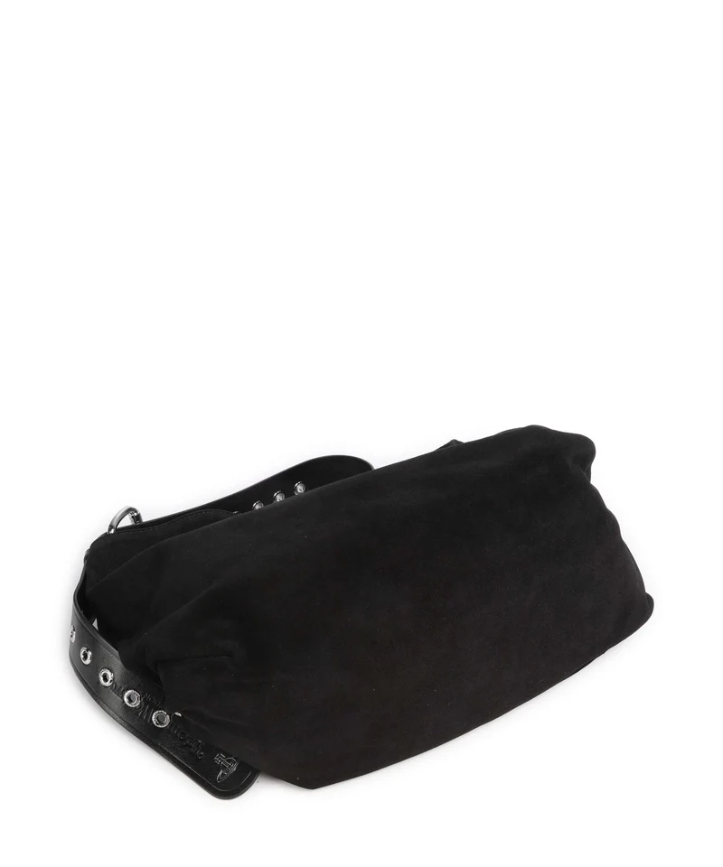 Vivienne Westwood Maxime Suede Medium Beuteltasche black